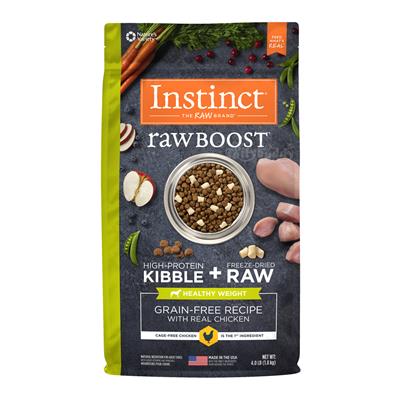 (สินค้าสั่งจองล่วงหน้า) Instinct Raw Boost (Grain-Free) Healthy Weight อาหารสุนัข สูตรควบคุมน้ำหนัก (9kg)