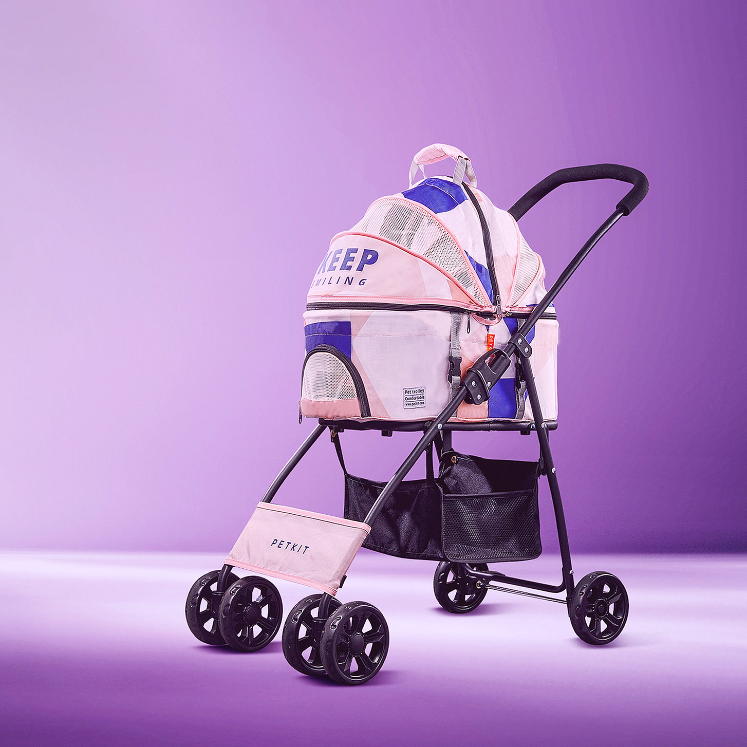 PETKIT Bon Voyage Stroller รถเข็นสัตว์เลี้ยง แข็งแรงแต่เบา พับเก็บง่าย