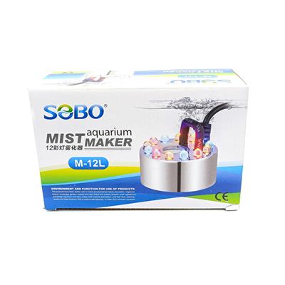SOBO Aquarium Mist Maker - atomizer,atomization ultrasonic mist maker including with LED for aquarium, pond, waterfall, no chemical added M-12L