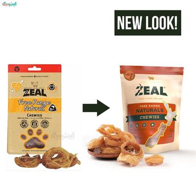 ZEAL Dried Chewies A hard Veal Tendons chew and a doggie favourite for Dogs of all life stages (125g)