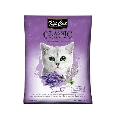 Kit Cat ทรายแมว สูตรพรีเมี่ยม กลิ่นลาเวนเดอร์ (10 ลิตร)