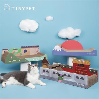 TINYPET Landmark Board แท่นลับเล็บ บ้านกล่องแมว ลังกระดาษ รูปทรงสถานที่สำคัญ สำหรับลับเล็บแมว หรือเป็นที่นอน แต่งบ้านก็น่ารัก