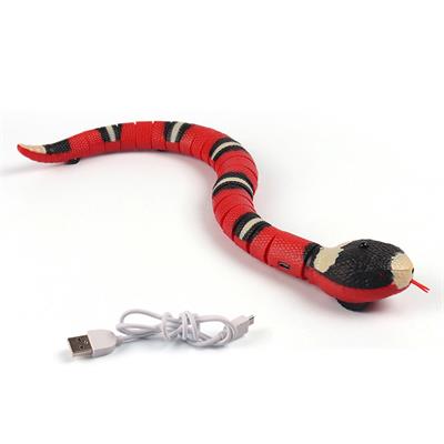 Q-monster Snake งูไฟฟ้า ของเล่นล่อแมว สุดกวน เลื้อยได้เหมือนงูจริง มีไฟที่ดวงตา มีเซนเซอร์กันชน ใช้หลอกแมวก็ได้