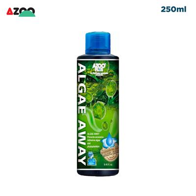 AZOO Algae Away น้ำยากำจัดตะไคร่ เช่น ตะไคร่น้ำตาล ตะไคร่ขนแมว ไม่เป็นอันตรายกับปลา ไม้น้ำ และแบคทีเรียดี (250ml)