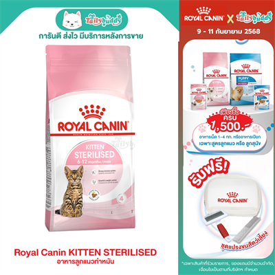 Royal Canin KITTEN STERILISED อาหารลูกแมวทำหมัน อายุ 6 - 12 เดือน (400g. 2kg)