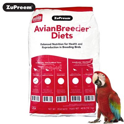 ซูพรีม Avian Breeding สูตรพ่อแม่พันธุ์ ในช่วงผสมพันธุ์ สำหรับแก้วขนาดใหญ่ มาคอว์ (L) (40lb/ 18.1kg)