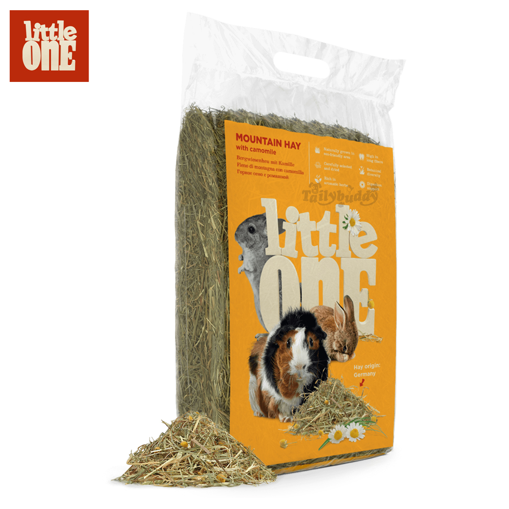 Little One Mountain hay with camomile  หญ้ากระต่าย แกสบี้ ชินชิล่า ผสมดอกคาโมมายล์ (400g.)