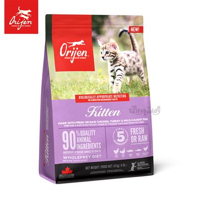 สูตรใหม่! ORIJEN Kitten Cat Food สูตรสำหรับแมวอายุ 2เดือน หรือหย่านมเป็นต้นไป (340g , 1.8kg 5.4kg)