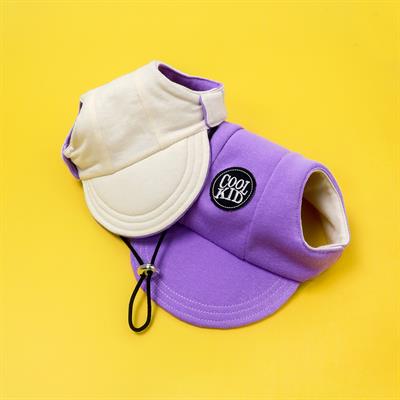 (Pre-Order 2-3 วัน) Clawset หมวกหมาแมว - หมวก cool kid (สีม่วง)