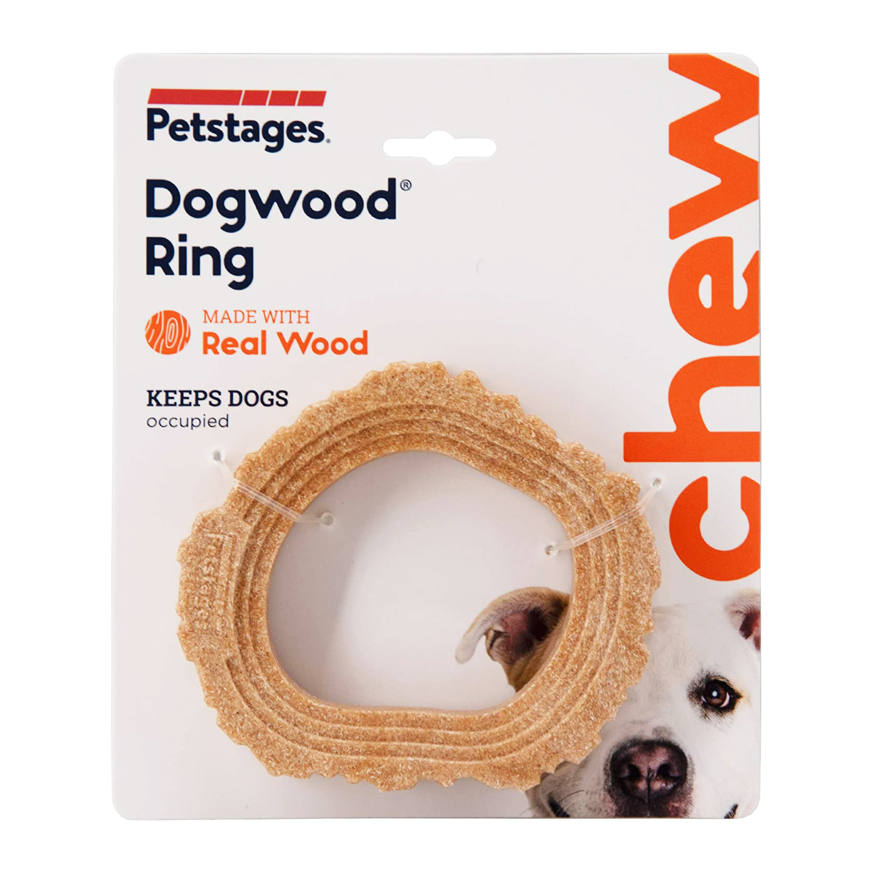 Petstages Dogwood Ring กิ่งไม้ทรงกลม สำหรับสุนัขแทะเล่น ทำจากไม้จริง ช่วยขัดฟัน แทะได้ทุกมุม