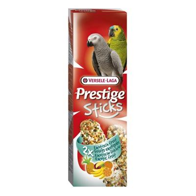(EXP:30/06/2023) Prestige Stick Parrots Fruit เพรสทีจสติ๊ก ขนมสำหรับนกแก้ว สูตรผลไม้หายาก (140g), Versele Laga