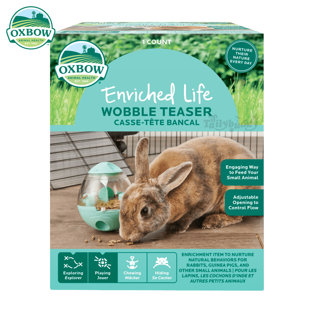 Oxbow  Enriched Life – Wobble Teaser เครื่องซ่อนอาหาร ของเล่นเสริม IQ สำหรับกระต่าย แกสบี้ ชินชิล่า