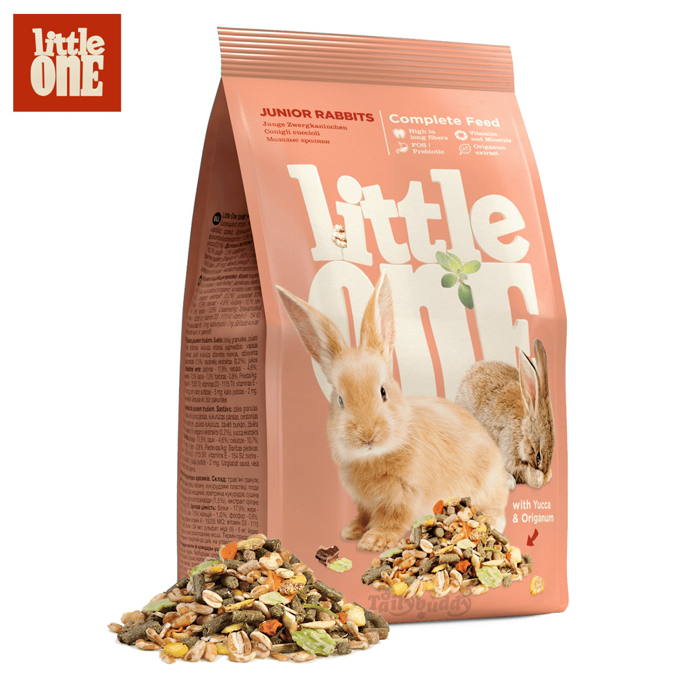 Little One feed for Junior rabbits อาหารกระต่ายเด็ก (อายุต่ำกว่า 6 เดือน)  (400g , 900g)