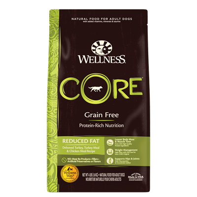 Wellness Core Dog  Reduced Fat  Grain-free   อาหารสุนัขสูตรไขมันต่ำ (1.81 kg)