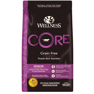 Wellness Core Dog   Senior  Grain-free   อาหารสุนัขสูตรไขมันต่ำ (1.81 kg)