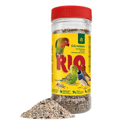 RIO Grit mixture แร่กริตธรรมชาติ สำหรับนก ช่วยระบบย่อย เสริมแคลเซียม ขจัดของเสียที่เป็นพิษออกจากร่างกาย (520g)