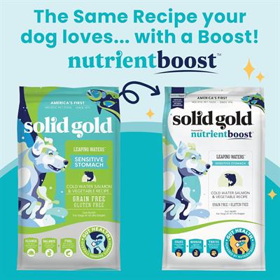 (New Lot! 2026) Solid Gold Leaping Waters, Holistic food for adult dogs (Grain & Gluten Free)  (1.70kg , 9.98kg)