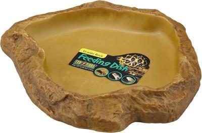 Exo Terra Feeding Dish (Medium) Natural look integrates in any type of terrarium (21x18x3cm)