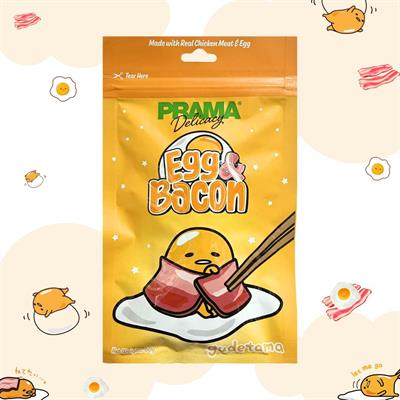 PRAMA Delicacy Snack ขนมสำหรับสุนัข กลิ่น Egg Bacon (ไข่และเบคอน) (60g.)